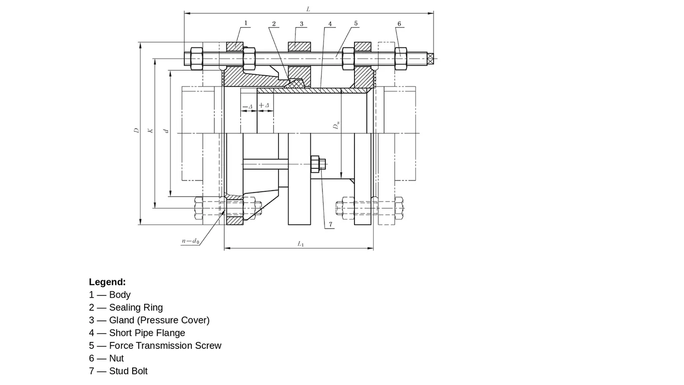 C2F double flange force-transmitting dismantling joint product photo